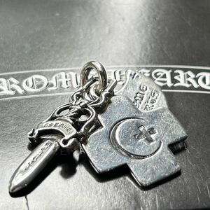 CHROME HEARTS × 氷室京介 スリートリンケッツ チャーム SV925 会場限定品 シールド クロス モチーフ ダガー【激レア】