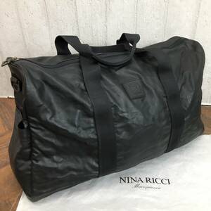 NINA RICCI ニナリッチ 2WAYボストンバッグ ショルダーバッグ 黒 ブラック 鞄 旅行鞄 レディース 24b菊TK