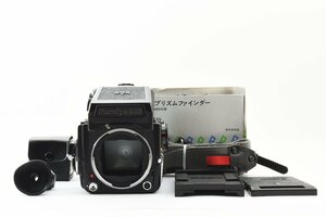 【美品】マミヤ Mamiya M645 1000S 中判カメラ AEファインダー & 120フィルムバック 付属品多数！動作確認済み！2153055