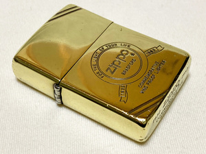 ♪1982年製 SOLID BRASS ZIPPO COMMEMORATIVE 50th ジッポー コメモラティブ 50周年 ソリッドブラス 簡易清掃済♪