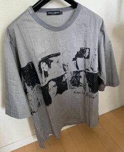 ドルチェ&ガッバーナ DG Monica Bellucci フォト グラフィック デザイン オーバーフィット クルーネック Tシャツ 綺麗