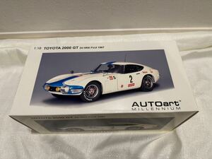 オートアート　AUTO art 1/18 TOYOTA トヨタ　2000GT 24HRS FUJI 1967 #2 1/18 未展示品