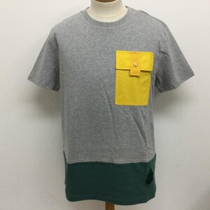 モンクレール GENIUS ジーニアス JW Anderson ポケット付 切替 裾ワッペン付 半袖Tシャツ G109E8C00011 タグ付 Tシャツ Tシャツ L