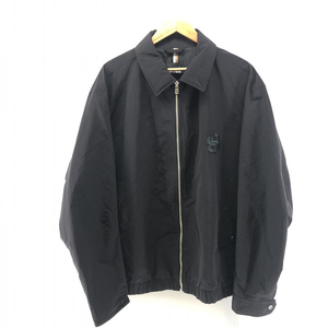 【中古】HUGO BOSS 撥水レギュラーフィットジャケット ダブルモノグラム ブラック UK54　ヒューゴボス[240024459571]