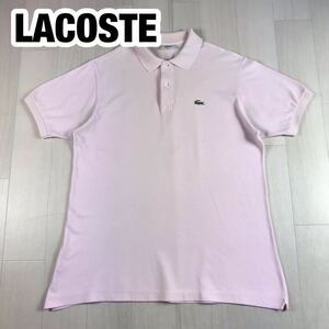 LACOSTE ラコステ 半袖ポロシャツ 5 ライトピンク ワニ