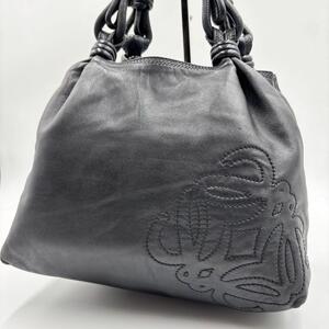 激レア ロエベ LOEWE ハンドバッグ アナグラム フラメンコノット　黒