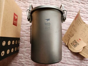 即決　Keith Ti6300　チタン　ライスクッカー　炊飯器　900ml　アウトドア