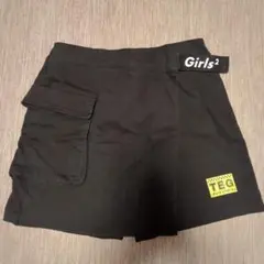 TEGTEG ショートパンツ　黒　巻きスカート風　Girls2コラボ