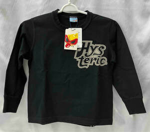 美品 未使用 HYSTERIC MINI ヒステリックミニ 長袖 Tシャツ ロンT サイズ110cm 黒 ブラック バックプリント 綿 100% キッズ