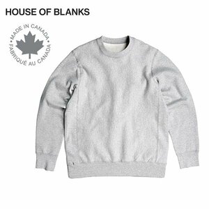 【サイズ XL】House Of Blanks ハウスオブブランクス クルーネック スウェットシャツ ヘザーグレー カナダ製 Classic Crewneck Sweatshirt