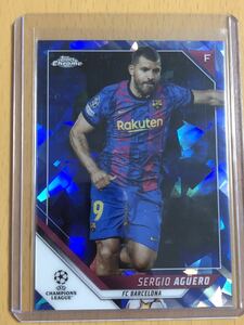 2021-22 Topps Chrome Sapphire Edition UEFA Champions League Serigo Aguero