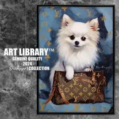 Louis Vuitton 額付き 犬 オマージュアートポスターTGHMH034