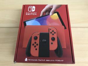 070(14-17) 1円スタート [未使用品] Nintendo Switch ニンテンドースイッチ 本体 有機EL マリオレッド