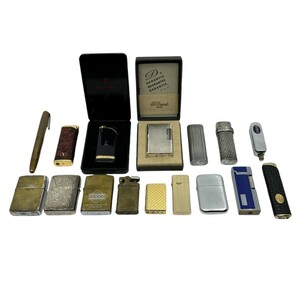 ZIPPO ジッポー エステーデュポン デュポン カルティエ クリスチャンディオールなど ガスライター オイルライター まとめて15個 おまけ付き