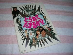 @*とられてたまるか!? 映画 パンフレット■武田鉄矢 明石家さんま 田中美佐子 野際陽子 吉田雅子 丹波哲郎 阿藤海 萩庭貞明 映画パンフ