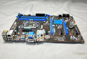 【中古パーツ】BIOS確認のみ、MSI Z87-S01 マザーボード ＩＯパネル LGA1150 ■MB5213