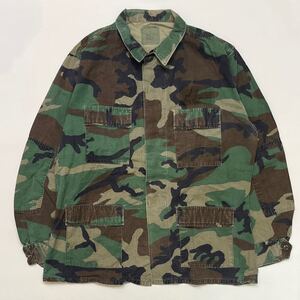 h128 90 年代 AMERICAN APPAREL M-65 カモ フィールド ジャケット 軍 ビッグ L アメリカアパレル 90s vintage ビンテージ 迷彩 ミリタリー