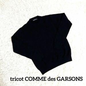 tricot COMME des GARSONS ニットセーター 長袖 ブラック　M ヴィンテージ ビンテージ　 薄手ニット　メンズ