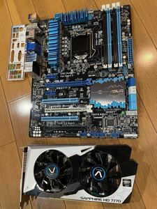 ASUS P8Z77-V LGA1155 2-3th ☆ Intel i7-3770 i7-2700K マザーボード コレクション品出品 希少グラボ セット☆彡