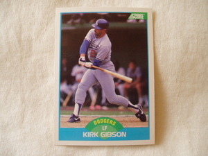 カーク・ギブソン【KIRK GIBSON】◆1989 SCORE ドジャース