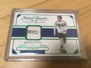 2018PANINI NATIONAL TREASURES マリオ・ゲッツェ　ドイツ　5シリ　「zero」部分