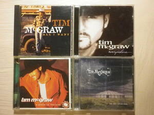 『Tim McGraw アルバム4枚セット』(All I Want〔1995〕,Everywhere〔1997〕,A Place In The Sun〔1999〕,Set This Circus Down〔2001〕)