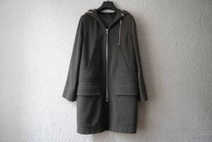 15AW Vicious Melton Coat ウールフードコート / Rick Owens(リックオウエンス)