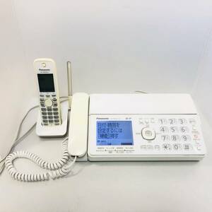 【電話機】通電確認済み Panasonic パナソニック KX-PD502-W FAX電話機 KX-FKD503-C 子機 セット 電話線つき
