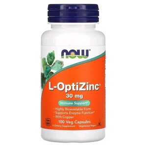 ナウフーズ　Ｌ-オプティジンク　L-OpitZinc 亜鉛　30mg　銅配合　100粒　1個　NOW FOODS サプリメント