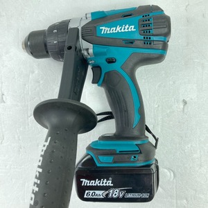 ＊＊ MAKITA マキタ 18V 充電式ドライバドリル バッテリ1個付属 ※充電器なし DF458D ブルー 目立った傷や汚れなし