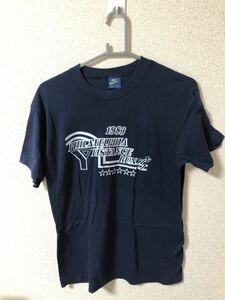 ナイキ紺タグマラソンTシャツ　検)アメカジ　ビンテージ L