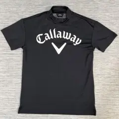 美品　CALLAWAY ビッグロゴ　半袖モックネックシャツ