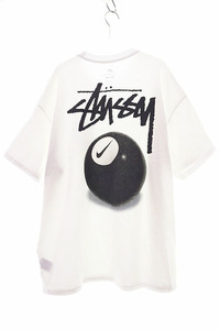 ステューシー STUSSY NIKE 22SS 8BALL TEE 2XL WHITE LOOSE FIT DO9322-100 ナイキ コラボ 8 エイト ボール Tシャツ 2022 半袖 白 ホワイト