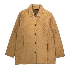 USA 古着 Barbour 3ワラント バブアー MICROFIBER QUILT キルティングジャケット ベージュ 表記サイズUSA8