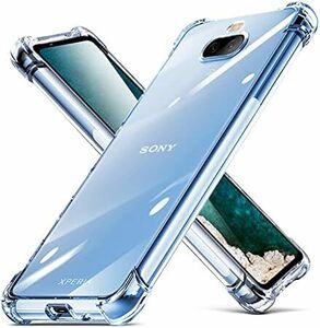 Xperia 8 ケースSOV42 カバー 耐衝撃 クリア tpu 透明 スリム 薄型 シリコン 指紋防止 米軍MIL規格取得 9