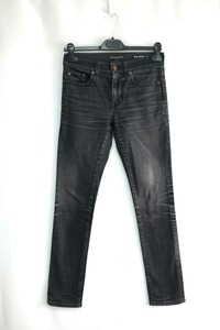 SAINT LAURENT PARIS サンローランパリ ヴィンテージ加工 スキニーデニム ブラック D02 527389 YS500 1220 SIZE：26