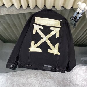 OFF-WHITE オフホワイト ジャケット デニムジャケット 男女兼用 スタジャン ブラック M 中古 TN 1