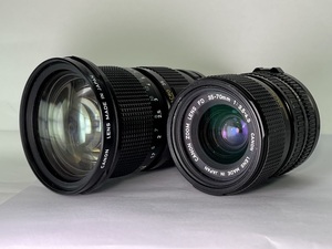 ★良品2本まとめ★ キヤノン CANON NEW FD 35-105mm F3.5 ＋ CANON NEW FD 35-70mm F3.5 -4.5 #1027-14