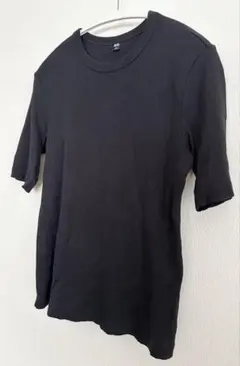 ⭐️UNIQLO ⭐️ユニクロ　黒 半袖 Tシャツ Lサイズ　シンプル　プチプラ