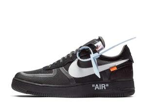 Off-White Nike Air Force 1 Low "Black" 24cm AO4606-001