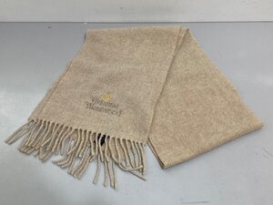 ◆VivianWestwood ヴィヴィアンウエストウッド マフラー ウール ベージュ系 中古◆15377