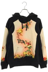 シュプリーム パーカー 19SS Floral Print Hooded Sweatshirt サイズ:M フローラルプリントフーデッドパーカー 中古 FK04