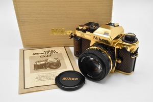 超希少 Nikon FA GOLD GRAND PRIX 84 Ai-s 50mm f1.4 限定品 MF単焦点レンズ コレクターアイテム 未使用品 //120802