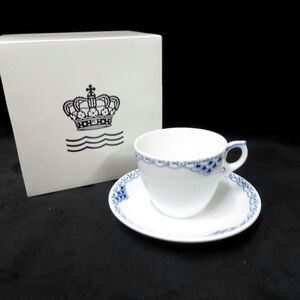 未使用 Royal Copenhagen/ロイヤルコペンハーゲン プリンセス コーヒーカップ＆ソーサー