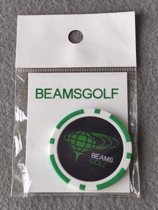 ■（未開封） BEAMSGOLF / ビームスゴルフ　ゴルフマーカー（緑）