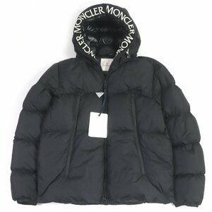 未使用品□MONCLER モンクレール 21-22AW MONTCLA フードロゴ刺繍 ダウンジャケット ブラック 5 ハンガー・ガーメント付き 正規品 メンズ