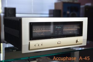 Accuphase アキュフェーズ　A-45　純A級 ステレオパワーアンプ　透明感のある音　動作品　　（1037）