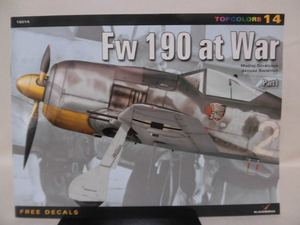 洋書 フォッケウルフFw190 カラー資料本 TOPCOLORS 14 Fw190 at War Part 1 KAGERO 2009年発行 ※付録デカール付き[1]Z0772