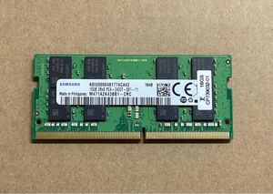 SAMSUNG ノートPC用 増設メモリ 16GB DDR4 PC4-2400T M471A2K43BB1 - CRC /新品バルク品/ネコポス配送