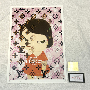 DEATH NYC 奈良美智 NARAYOSHITOMO ヴィトン LOUISVUITTON エルメス HERMES 世界限定100枚 アートポスター KAWS ポップアート 現代アート